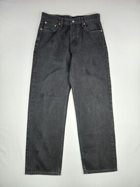 Levi’s 550 Retro 2016 Relaxed Fit Baggy Black Tapered Jeans 35x32